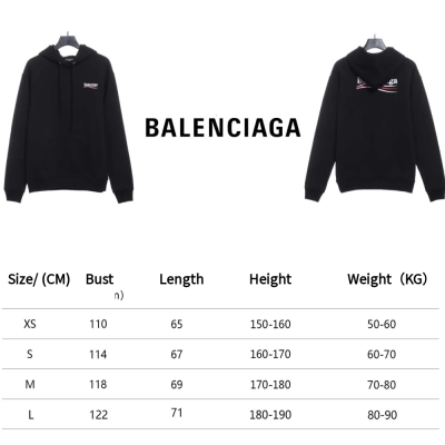 Balenciaga Political Campaign Hoodie Medium Fit 'Black' 600583TKVI91070 02