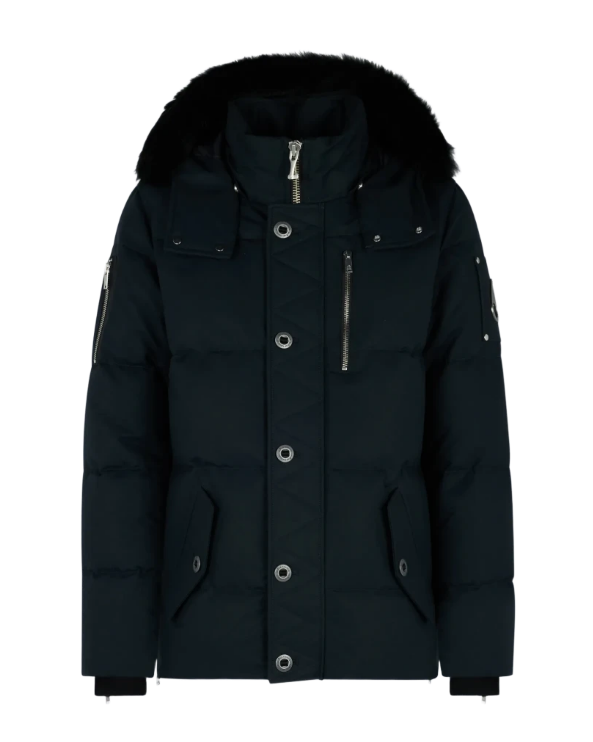 Moose Knuckles ORIGINA NEOSHEAR 3Q JACKET NAVY Black fur collar