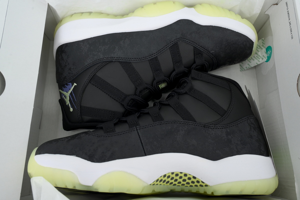 PK God Air Jordan 11 Retro GS 'Inner Beast' Fluorescent black and green    IB1378-001