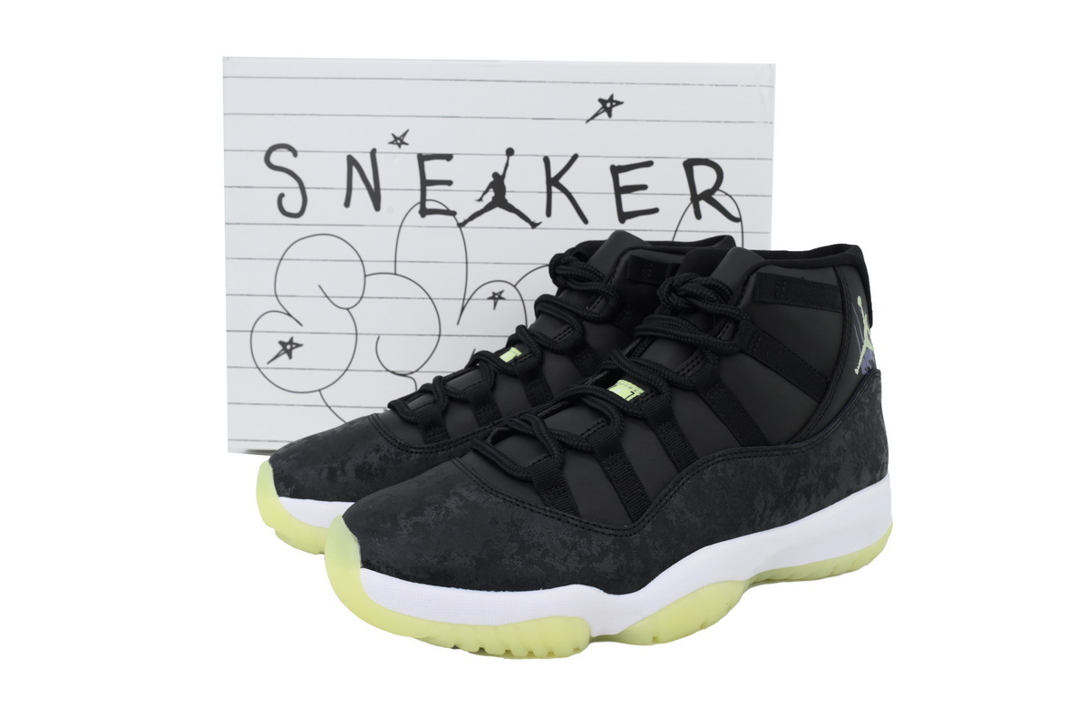 PK God Air Jordan 11 Retro GS 'Inner Beast' Fluorescent black and green    IB1378-001