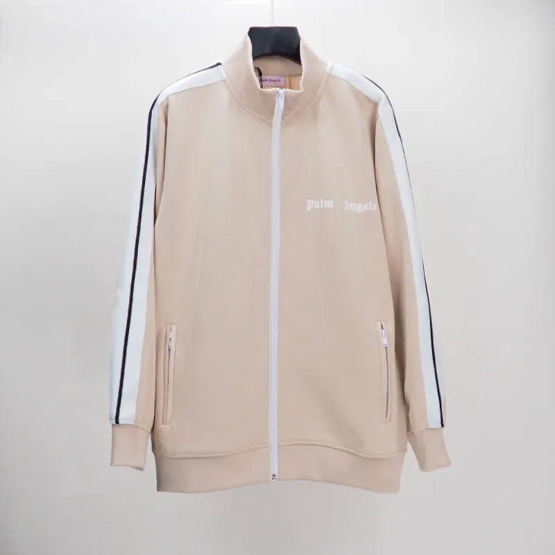 Palm Angels Zip-Up Classic Track Jacket & Pants Set Apricot