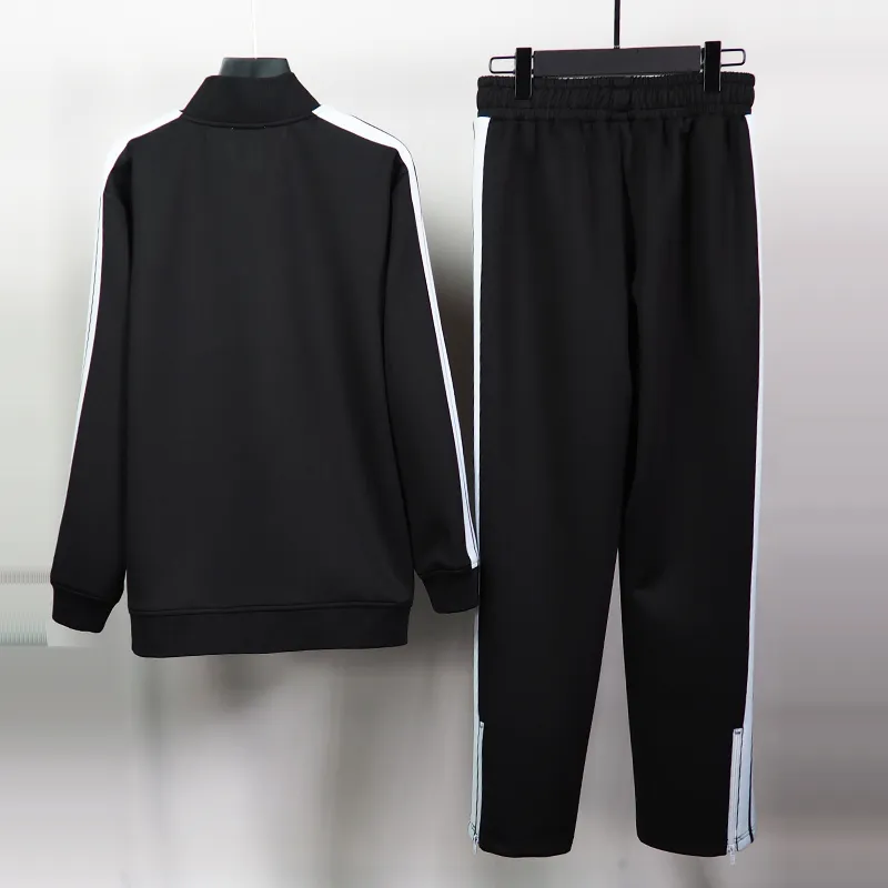 Palm Angels Zip-Up Classic Track Jacket & Pants Set Black