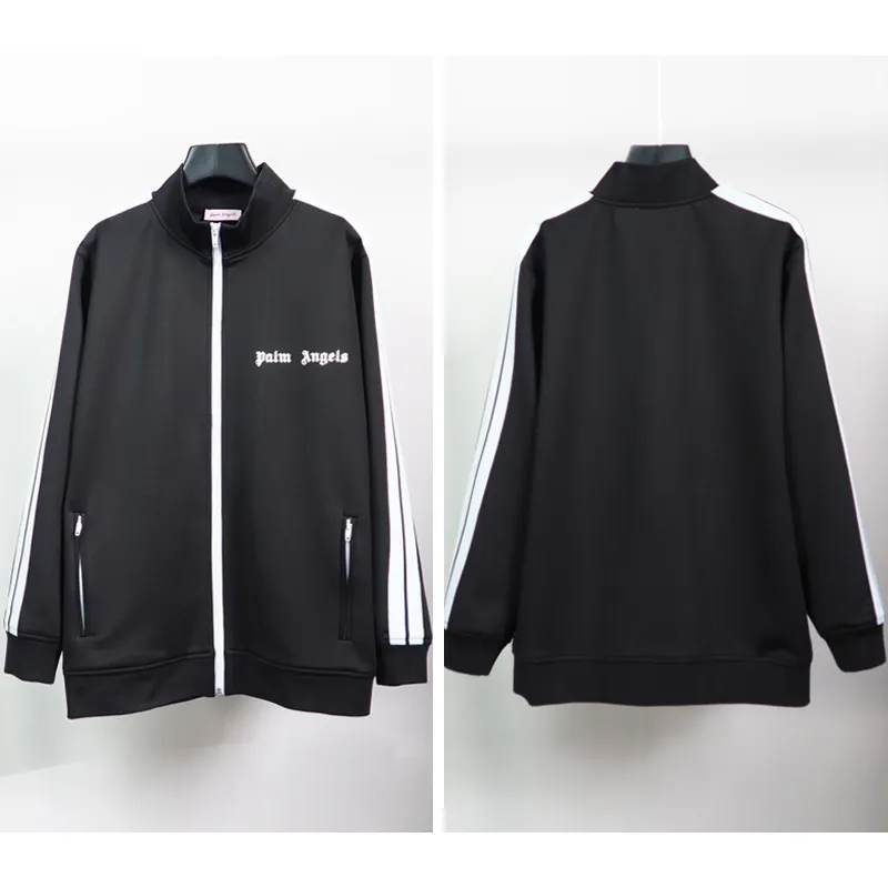 Palm Angels Zip-Up Classic Track Jacket & Pants Set Black