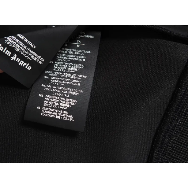 Palm Angels Zip-Up Classic Track Jacket & Pants Set Black