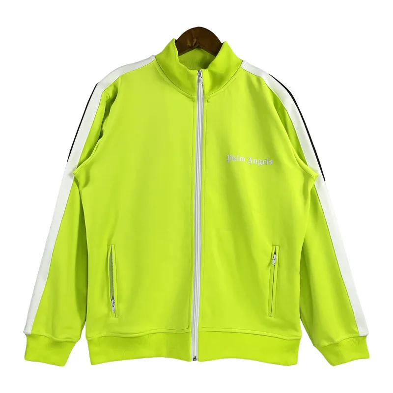 Palm Angels Zip-Up Classic Track Jacket & Pants Set Fluorescent Yellow