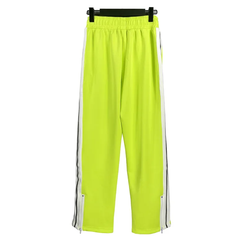 Palm Angels Zip-Up Classic Track Jacket & Pants Set Fluorescent Yellow