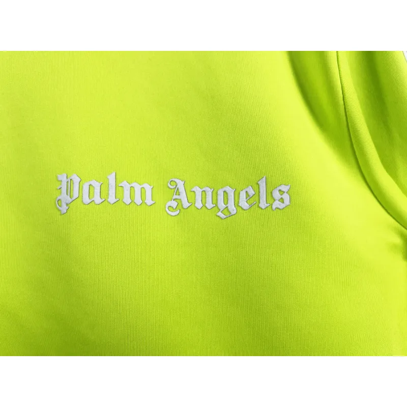 Palm Angels Zip-Up Classic Track Jacket & Pants Set Fluorescent Yellow