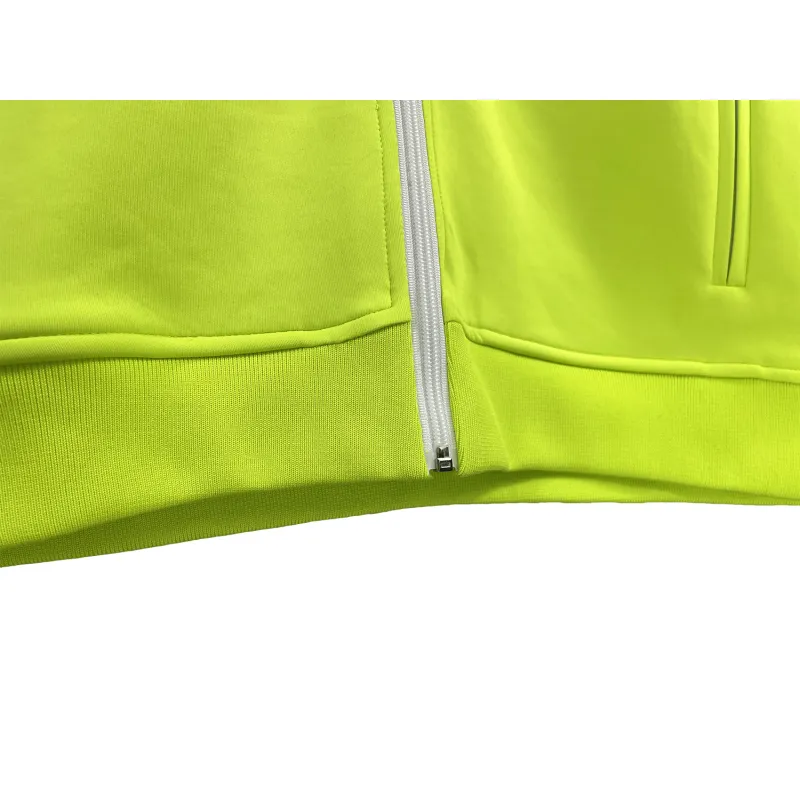 Palm Angels Zip-Up Classic Track Jacket & Pants Set Fluorescent Yellow