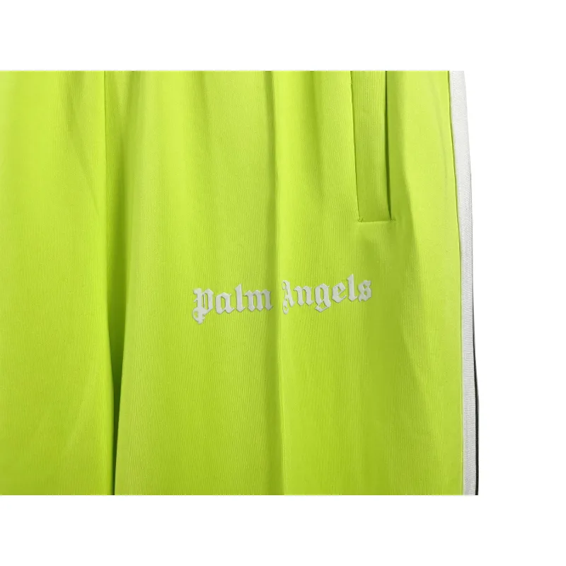Palm Angels Zip-Up Classic Track Jacket & Pants Set Fluorescent Yellow