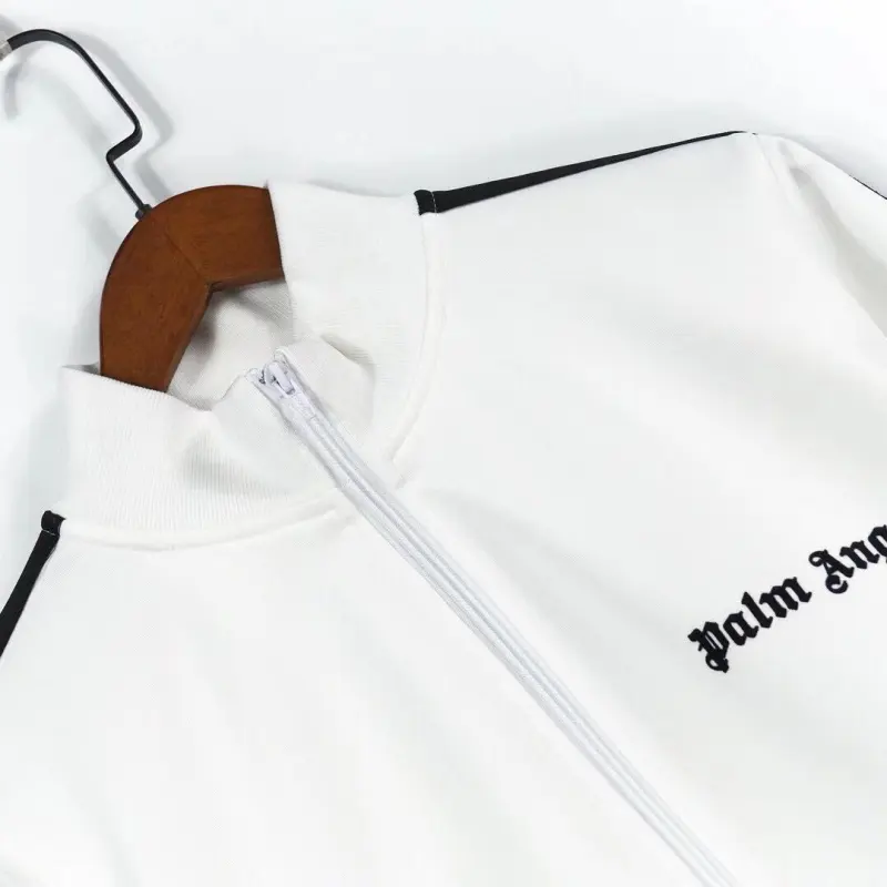 Palm Angels Zip-Up Classic Track Jacket & Pants Set White