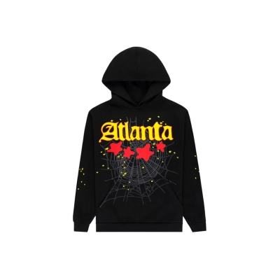Sp5der Atlanta Hoodie Black 01
