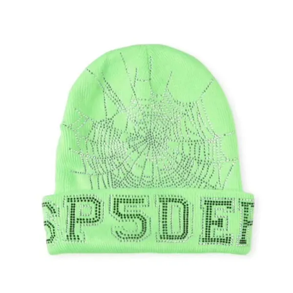 Sp5der Web Beanie Green