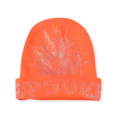 Sp5der Web Beanie Orange 01
