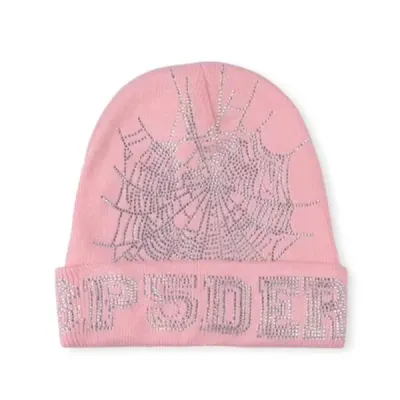 Sp5der Web Beanie Pink 01