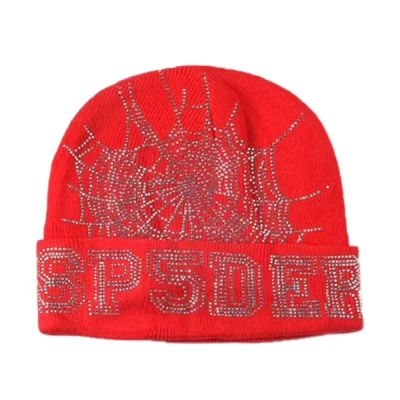 Sp5der Web Beanie Red 01