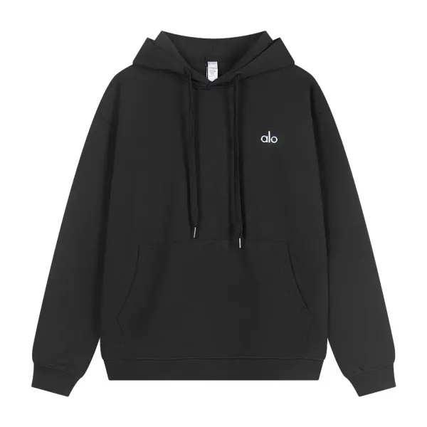 Alo Yoga Accolade Full Zip Hoodie Black Grey