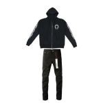 Chrome Hearts Horseshoe Floral Cross-Sleeve Zip Up Hoodie+Purple Brand Fashion Men Jeans 4