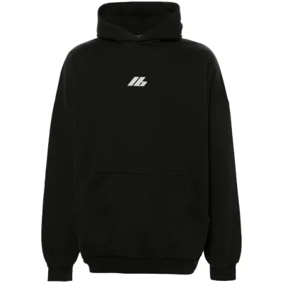 BALENCIAGA - Activewear Hoodie Faded Black 01