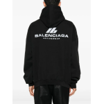 BALENCIAGA - Activewear Hoodie Faded Black