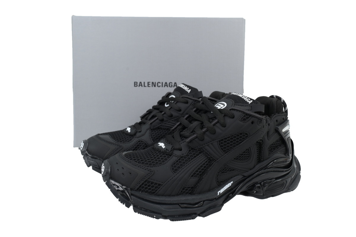 PK God Batch Balenciaga Runner Matte Black 772774W3RBT1000