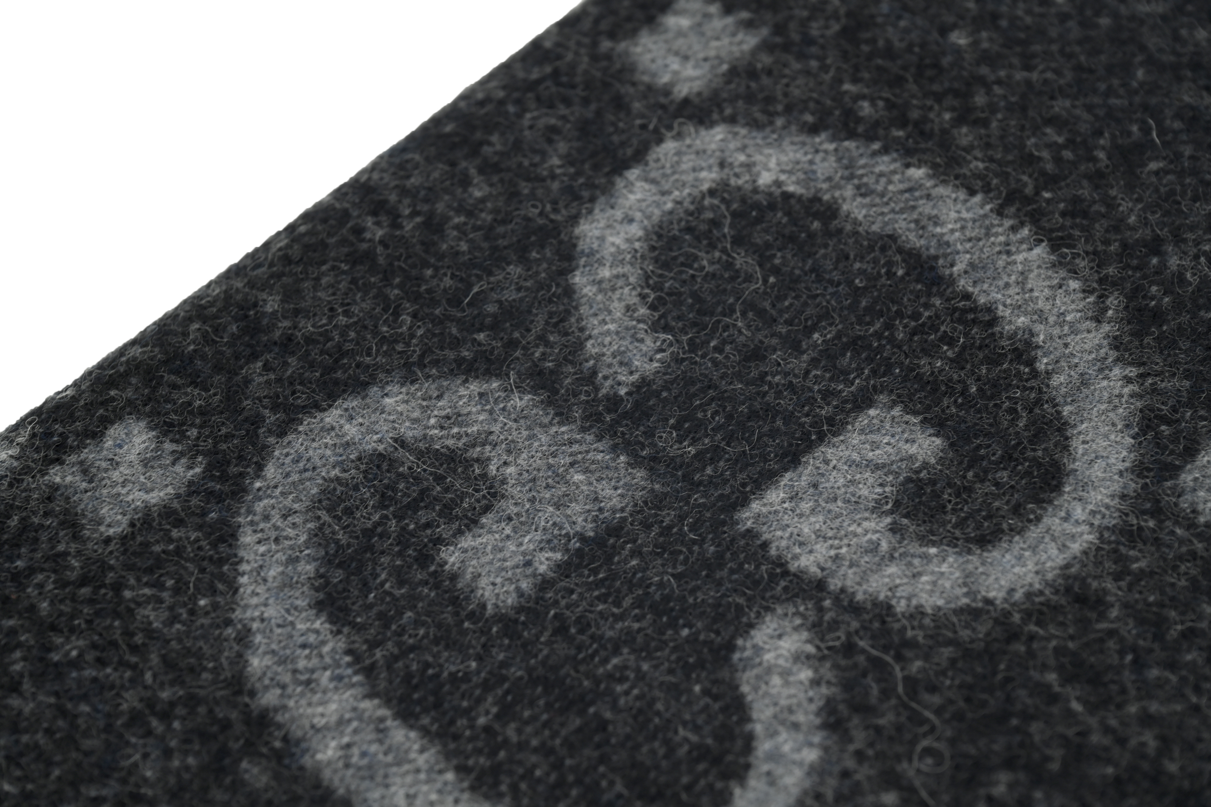 Gucci Knitted  Bassel Scarf   Dark  Black