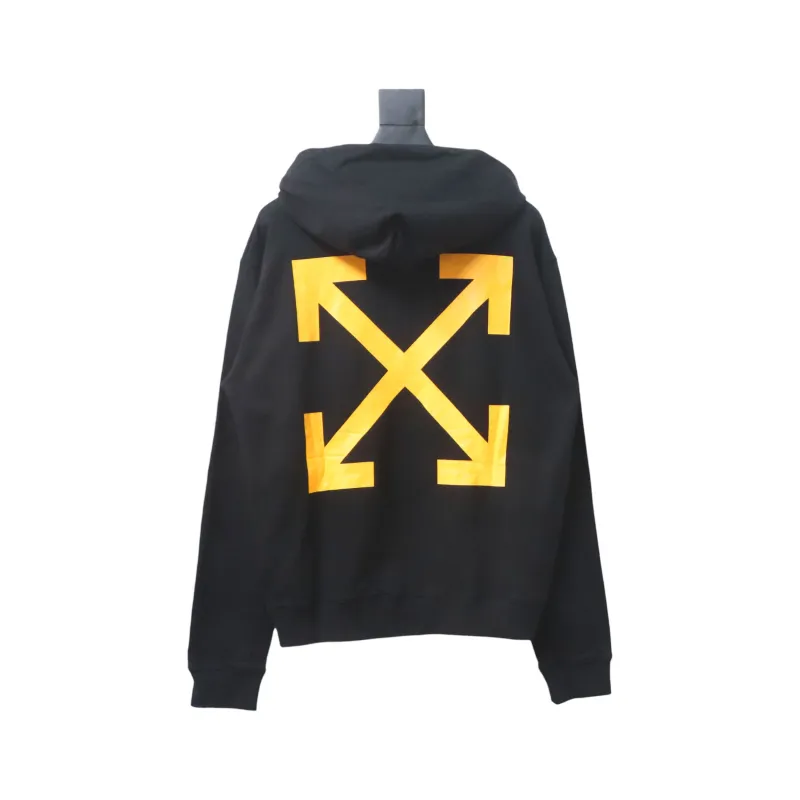 Off-White Arrows Caravaggio Printed Long Sleeved Hoodie
