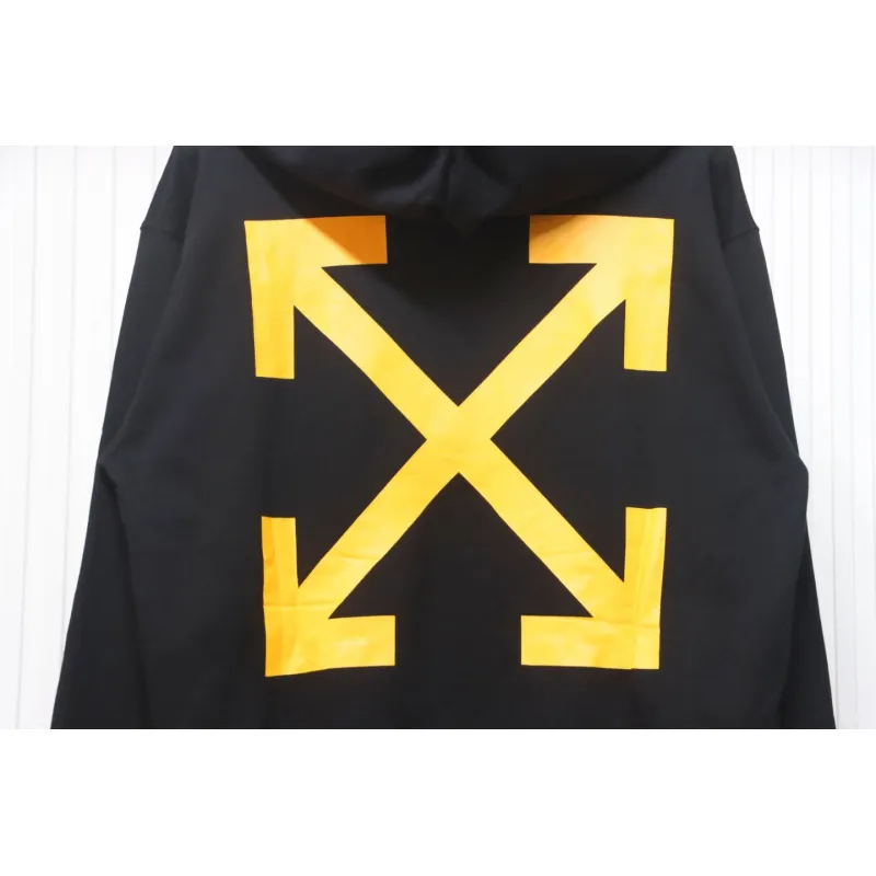 Off-White Arrows Caravaggio Printed Long Sleeved Hoodie