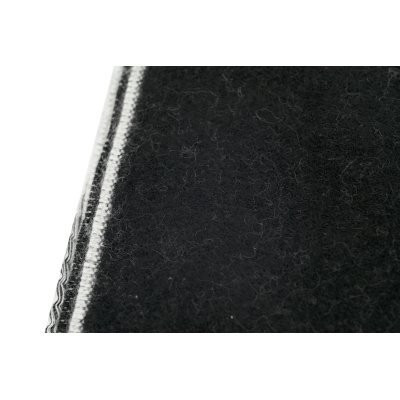 Chanel wool tassel scarf white and black 02