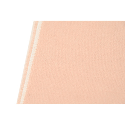 Chanel wool tassel scarf white pink 02