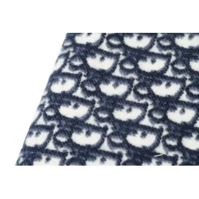 Dior suede tassel scarf blue 02