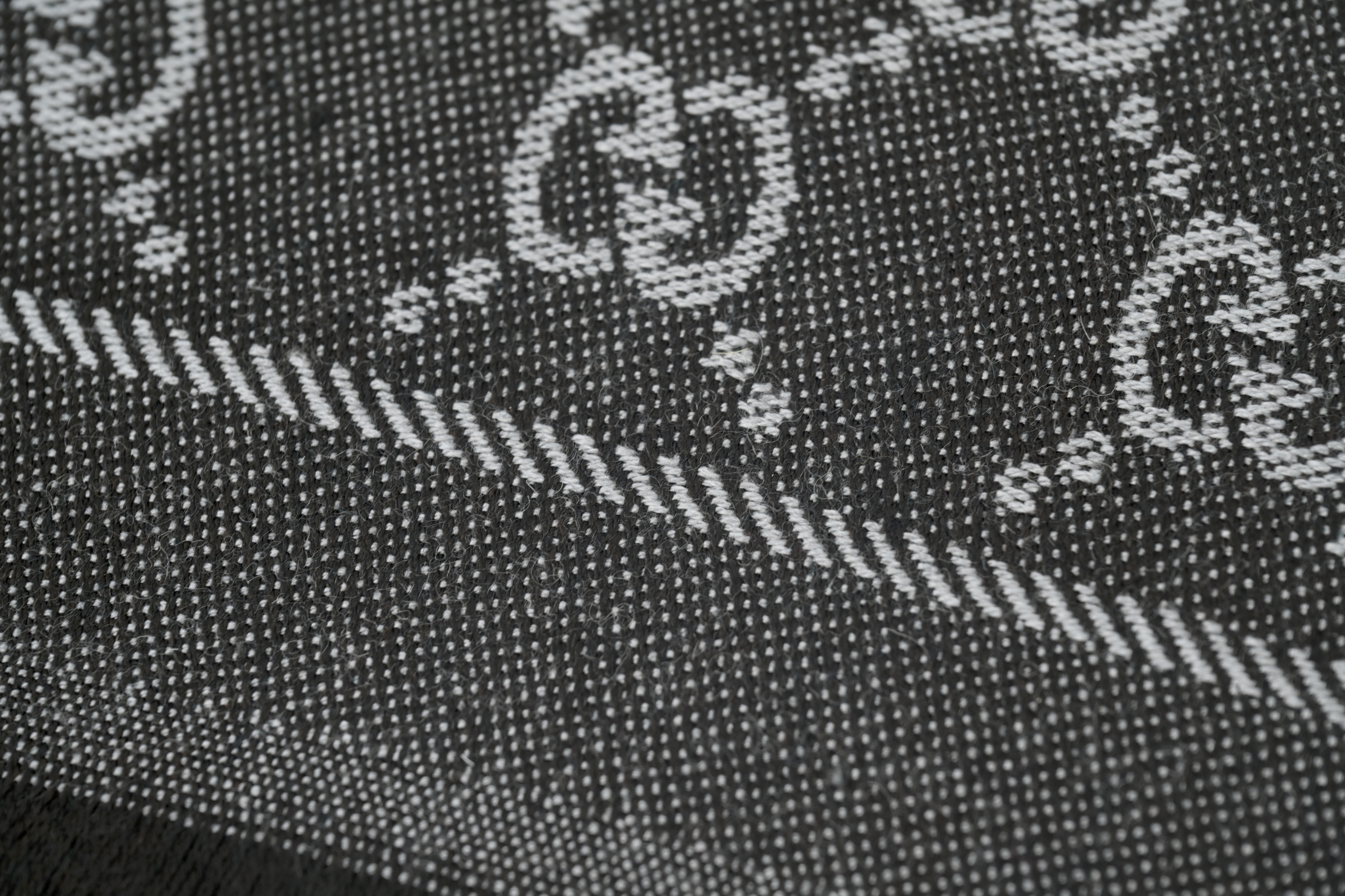 Gucci  knitted  bassel  scarf  black