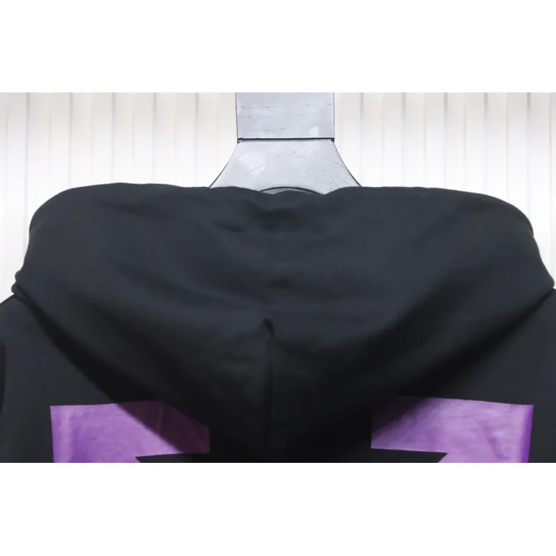 Off-White Caravaggio Hoodie Black Purple