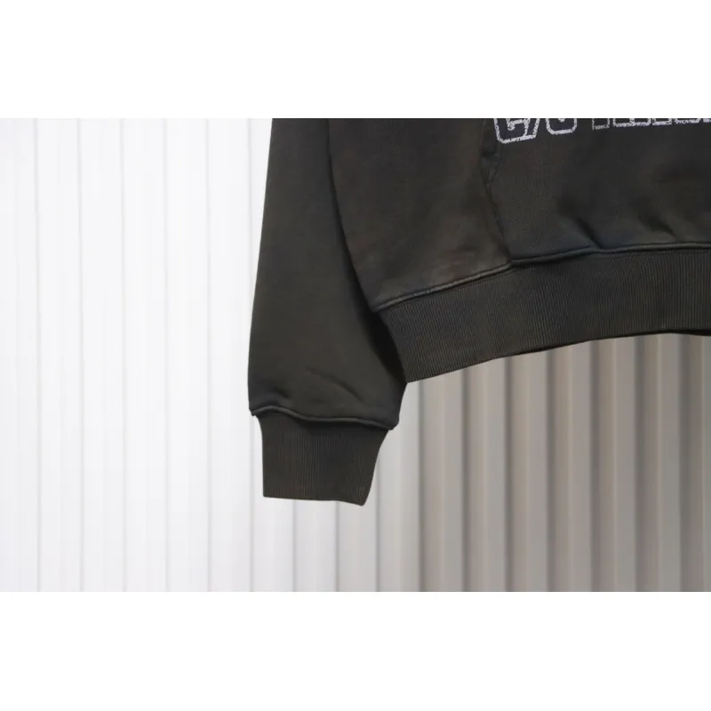 Off-White Graphic Print Cotton Drawstring Hoodie