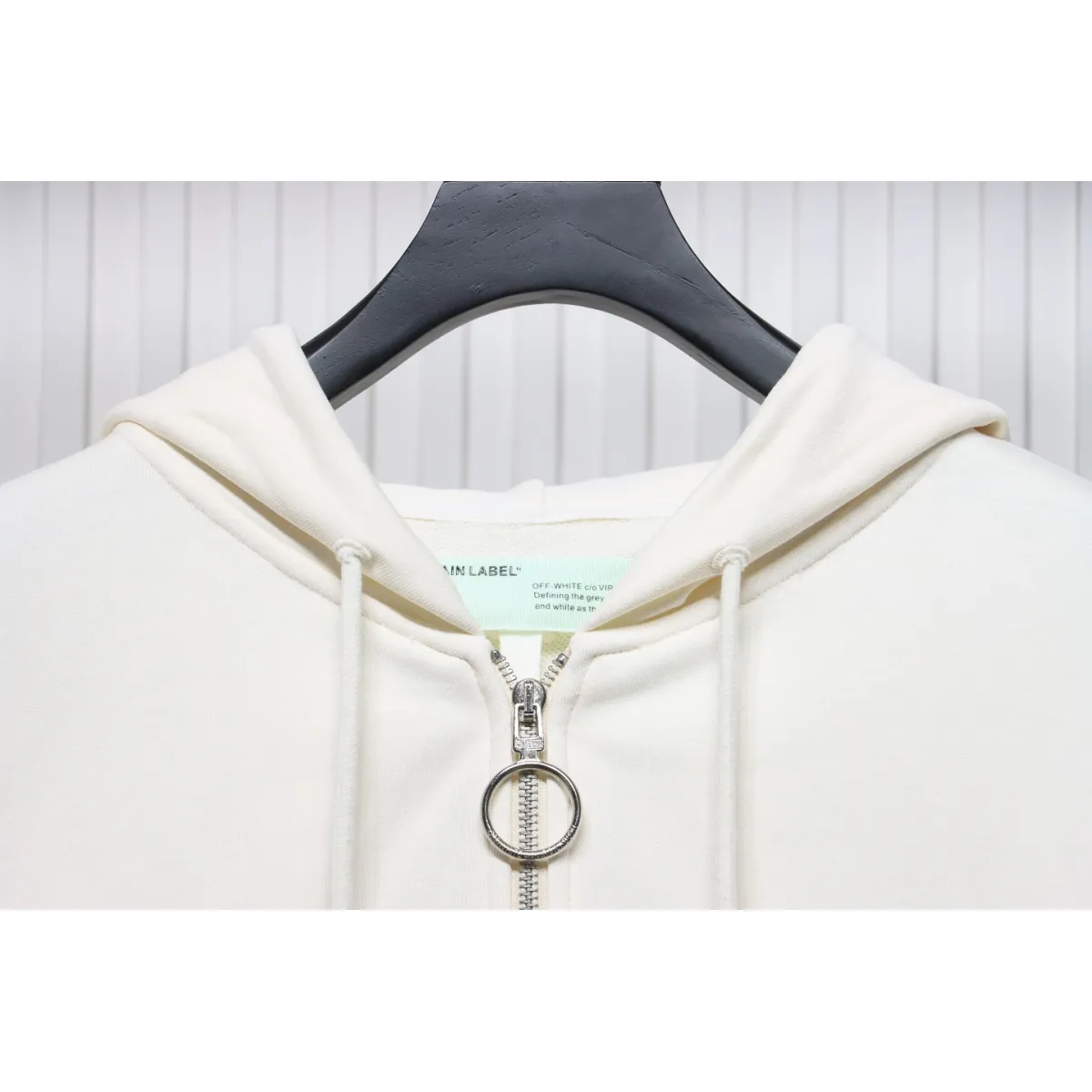 Off-White Pascal Arrow Zipped Hoodie White