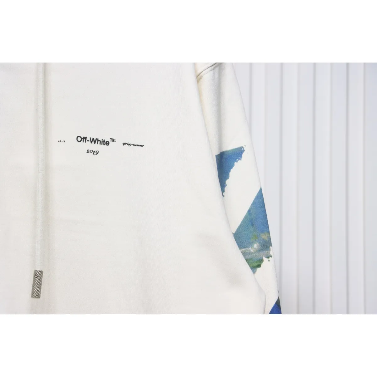 Off-White Pascal Arrow Zipped Hoodie White