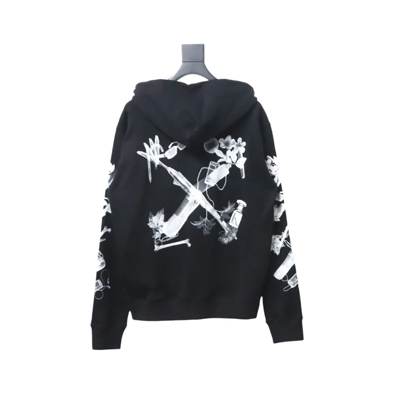 Off-White Scan Arr Hoodie Met Logo Backprint