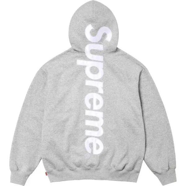 Supreme Satin Appliqué Tracksuit Grey