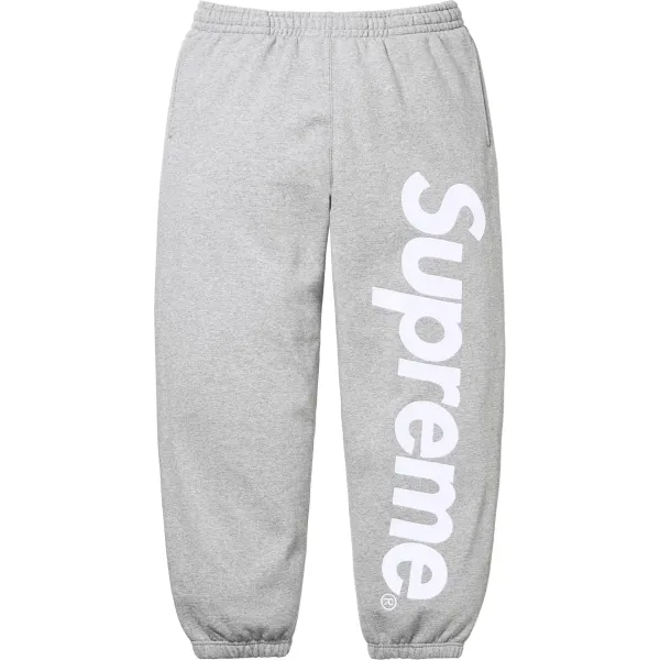 Supreme Satin Appliqué Tracksuit Grey