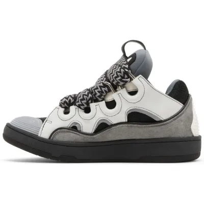 Lanvin Curb Sneakers White Anthracite 01