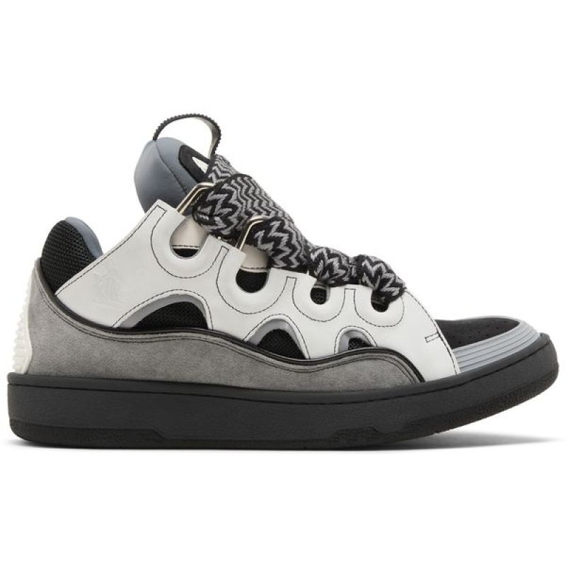 Lanvin Curb Sneakers White Anthracite