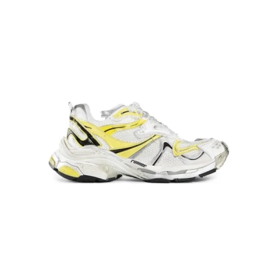 PK God Batch Balenciaga Runner Sneaker White Yellow 779066W3RXP9710 02