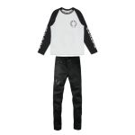 Chrome Hearts Horseshoe Baseball Shirt White/Black + Amiri Jeans PK 8918 