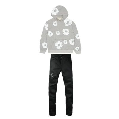 Denim Tears The Cotton Wreath Sweatshirt Grey + Amiri Jeans PK 8918 01
