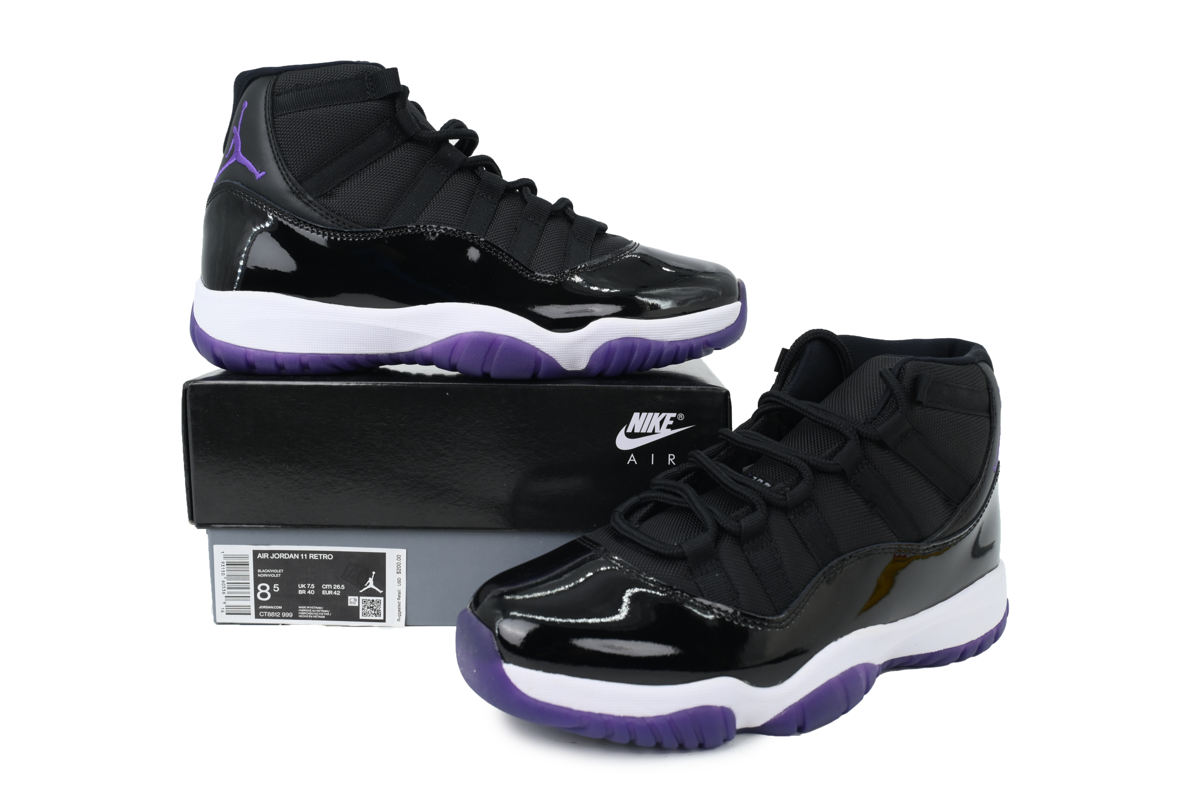 PK God  Air Jordan 11 Retro Blackish Purple CT8812-999