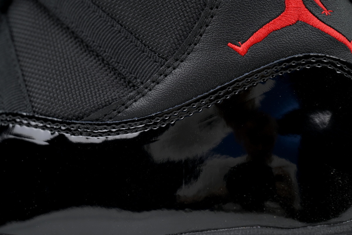 PK God Air Jordan 11 Retro New Black Red 378037-326