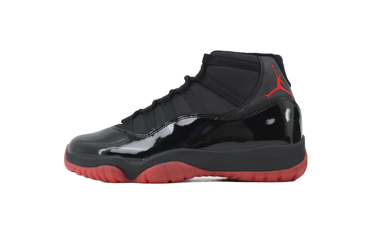 PK God Air Jordan 11 Retro New Black Red 378037-326