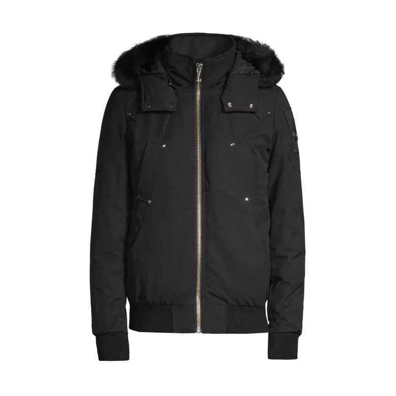 Moose Knuckles ORIGINAL 3Q FUR Black/Black + Purple Brand Fashion Men Jeans 4