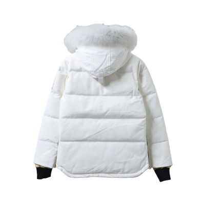  Moose knuckless  Women's Gold Scissors Down Jacket  White 02