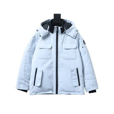 Moose knuckless  Multi-pocket down jacket Blue 01