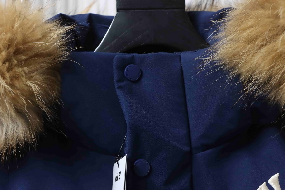  MLB  Second generation large fur collar workwear blue